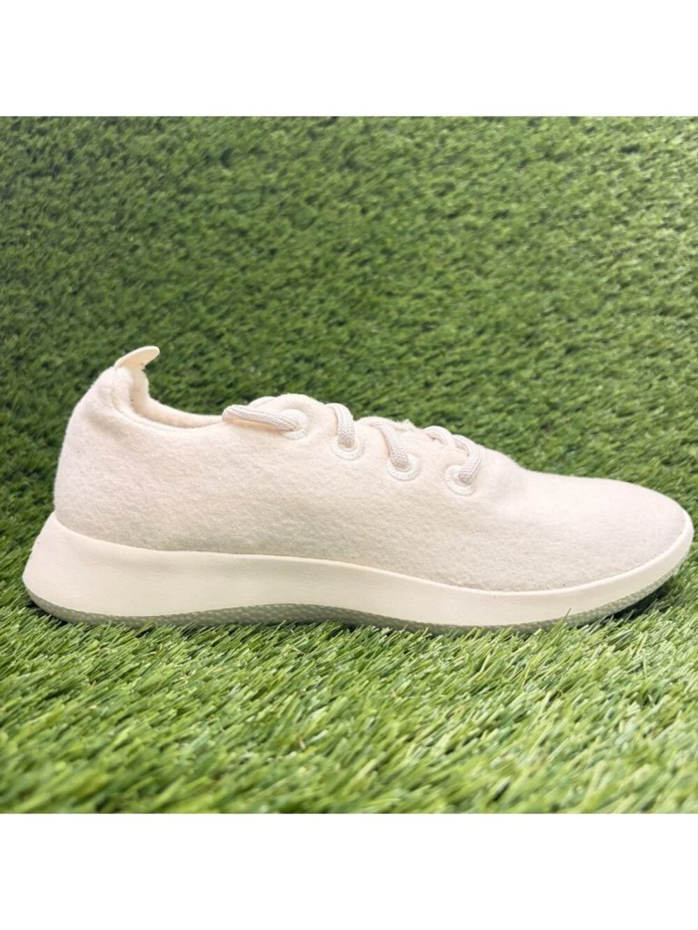 Allbirds Wool Runner Mens Size 8 Natural White Athletic Running Shoes Sneakers